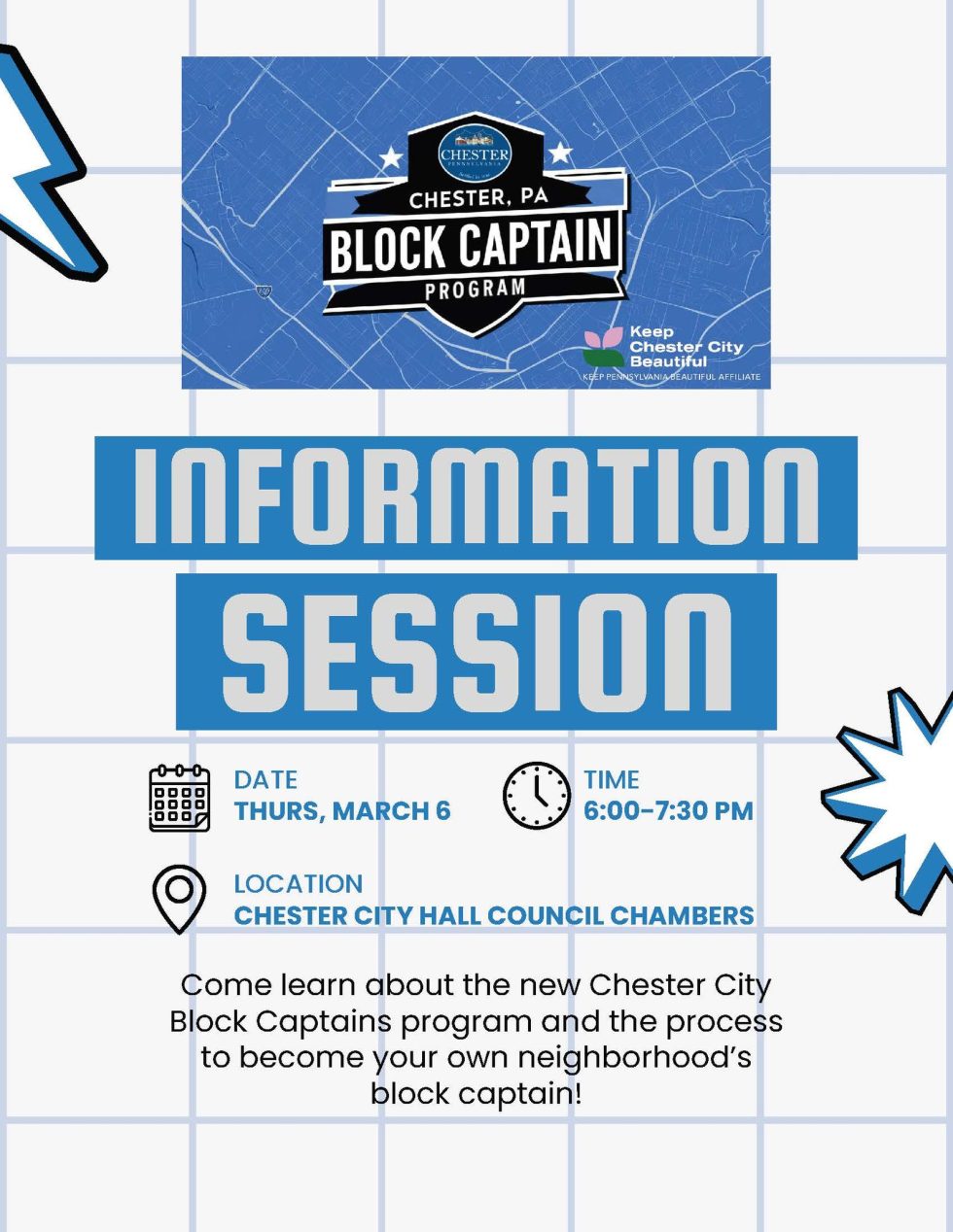 Block Captain Information Session | City of Chester, PA
